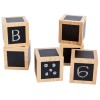 Fun With Chalk Wooden Cubes