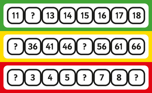 Number Sequence Lacing Beads