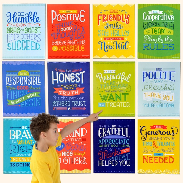 Positive Character Traits Mini Posters