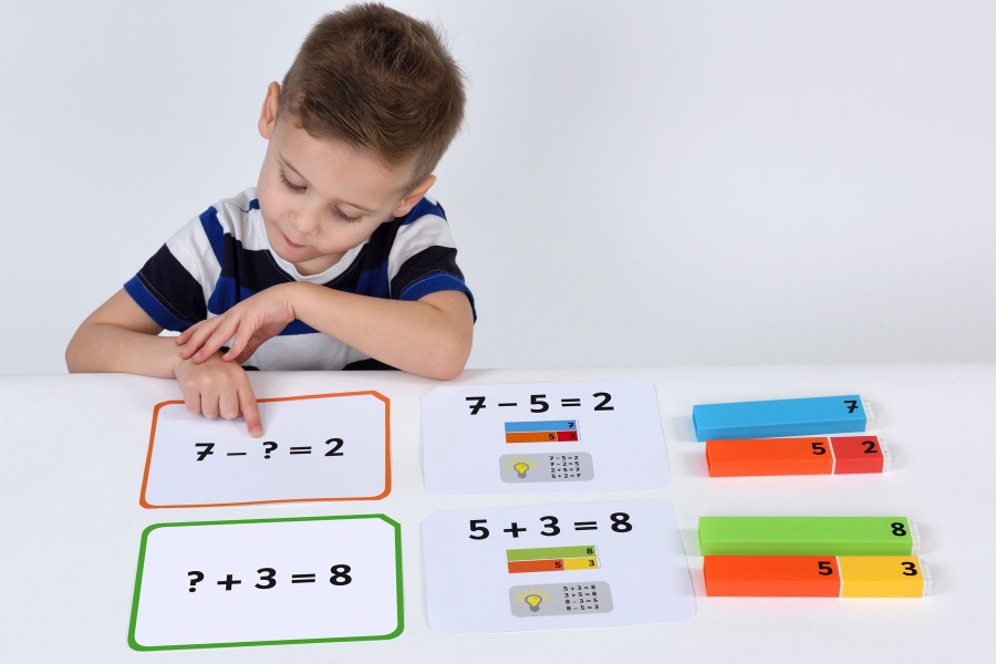 Connecting Number Rods Addition & Subtraction 1-20 Cards - Europe