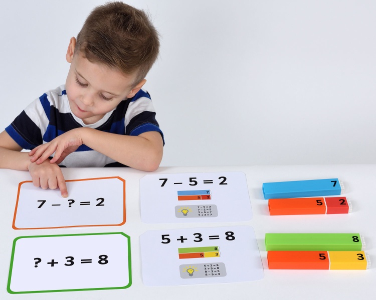 Connecting Number Rods Addition & Subtraction 1-20 Cards