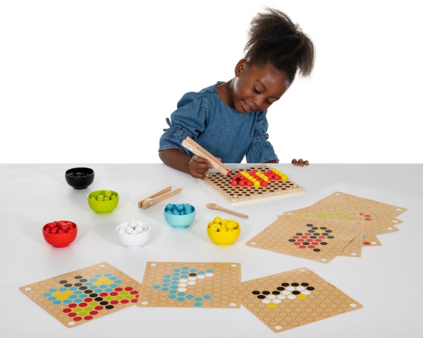 Wooden Fine Motor Pattern Balls