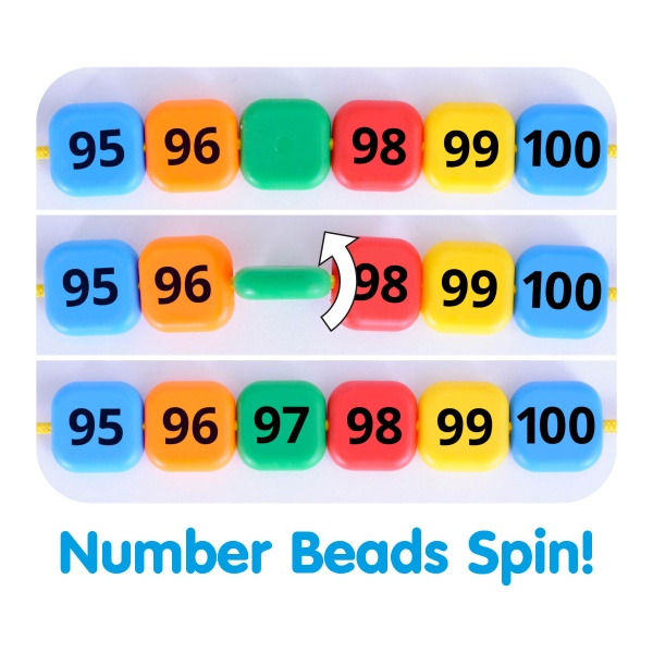 Number Bead String 0-100 Lacing Number Beads - Educational Advantage, Distributor for The ...