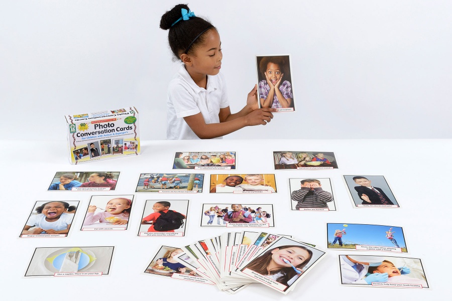 Photo Conversation Cards for Children with Autism and Asperger’s Learning Cards