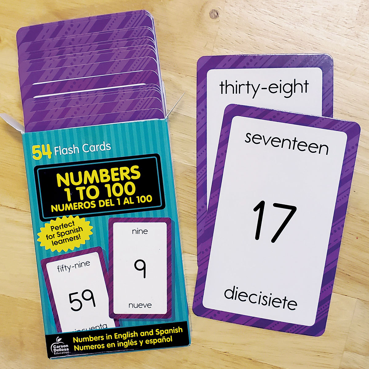 Numbers 1 to 100 Flash Cards