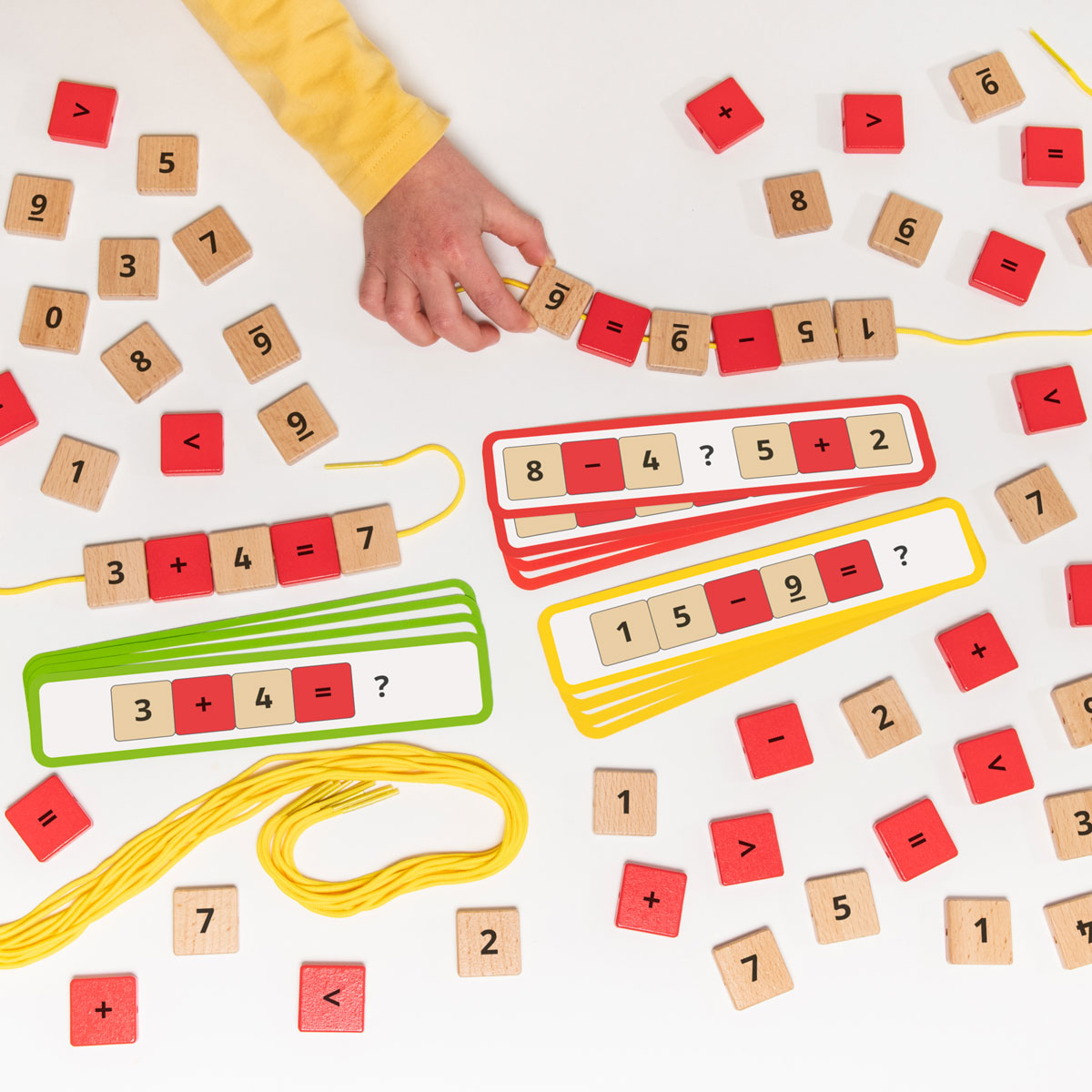 Wooden Lacing Number Beads The Freckled Frog, Redtoys, Popular