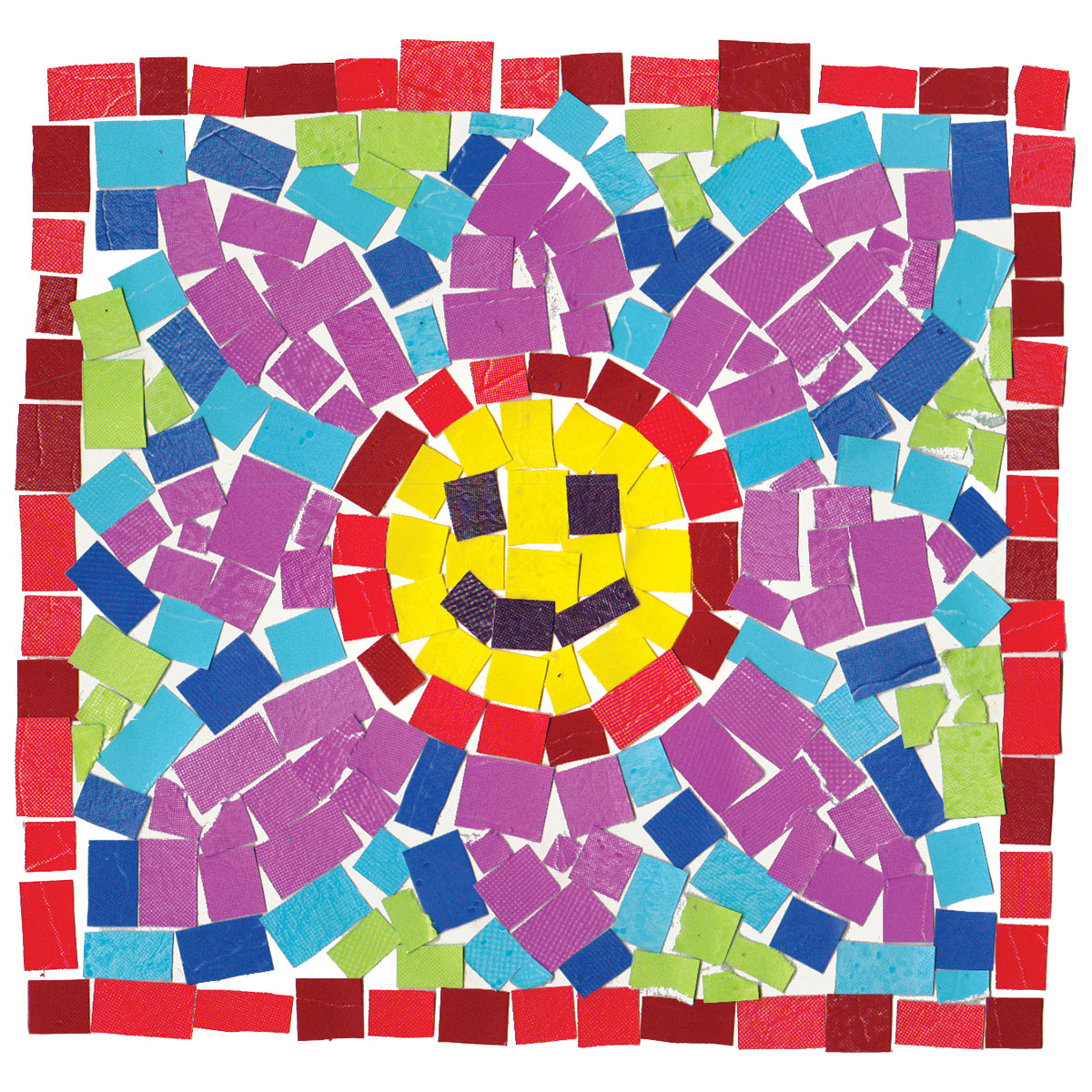 Double Colour Mosaic Squares
